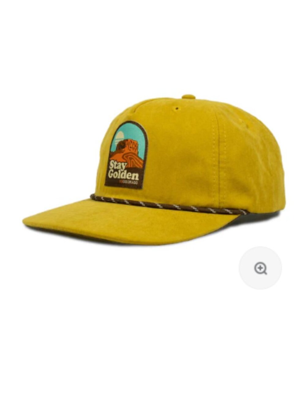 YoColorado Adult Stay Golden Gold Hat Cap Ballcap UV Water Resistant NWT